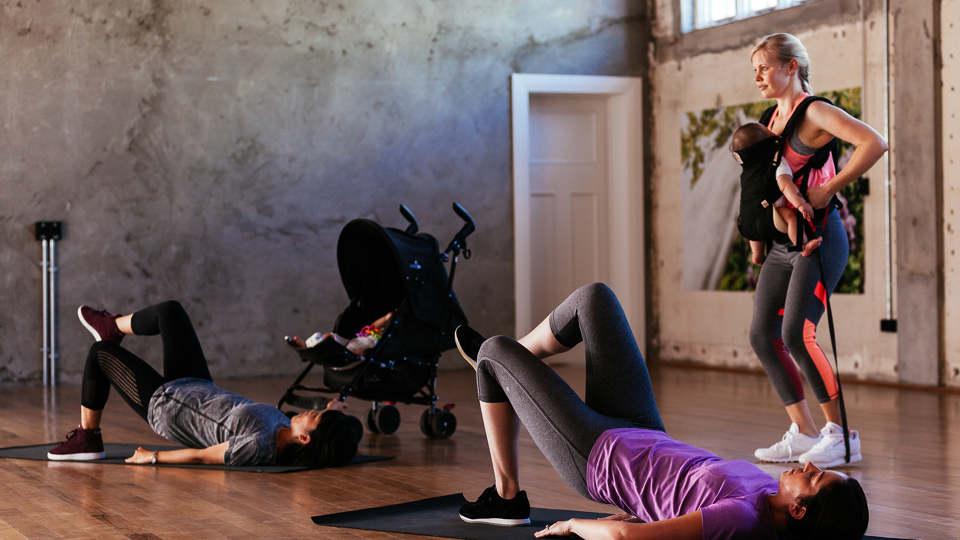Group exercise for easing postpartum anxiety