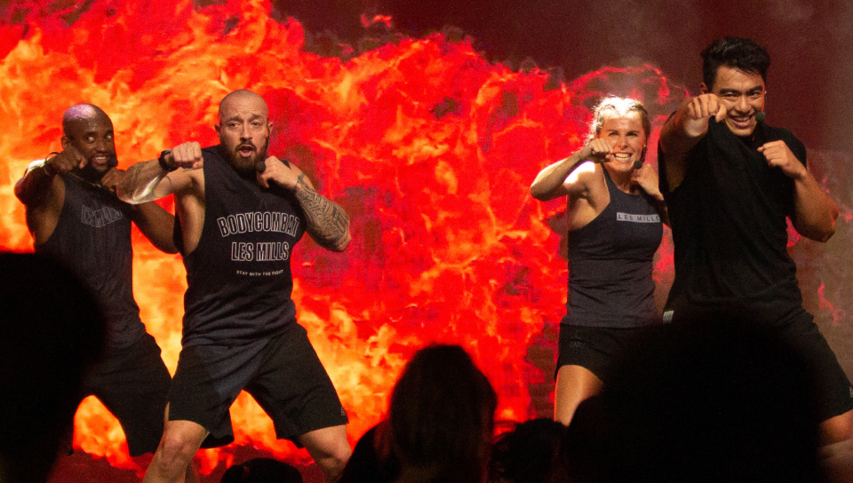 Men doing a BODYCOMBAT workout