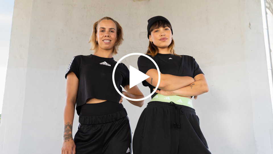 Bianca Ikinofo and Dannielle Lally lead a workout feat. CHYL