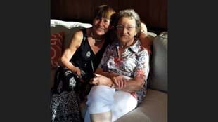 Debby Copeletti and her Fit Hero, her mom, 92 year old Evelyn Catlin.