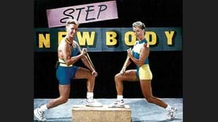 A Les Mills step workout in the early 1990's. (Image courtesy of NZ Fitness magazine)